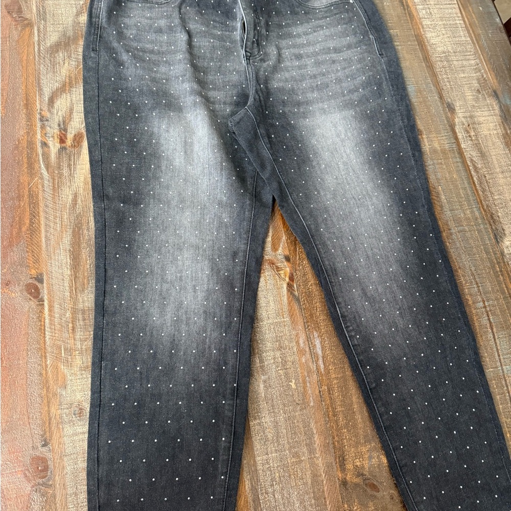 Rebecca Minkoff rhinestone skinny jeans